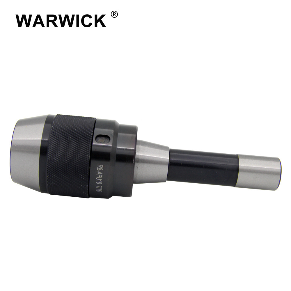 Integrated Taper Keyless R8 drill chuck