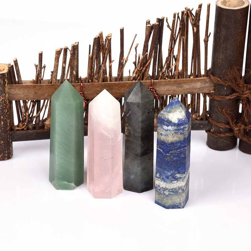 Wholesale Natural mixture Crystal Stone Double Terminated Wand Points For Sale Crystal Stones For Healing