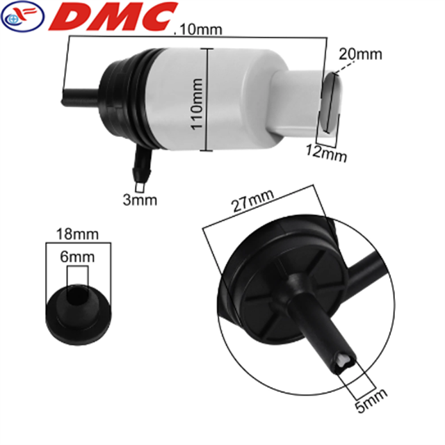 Dmc Low Noise 12v 2200ml/min 67127302589 Car Windshield Washer Pump For BMW Chevrolet Buick Cadillac Escalade GMC Rolls-Royce