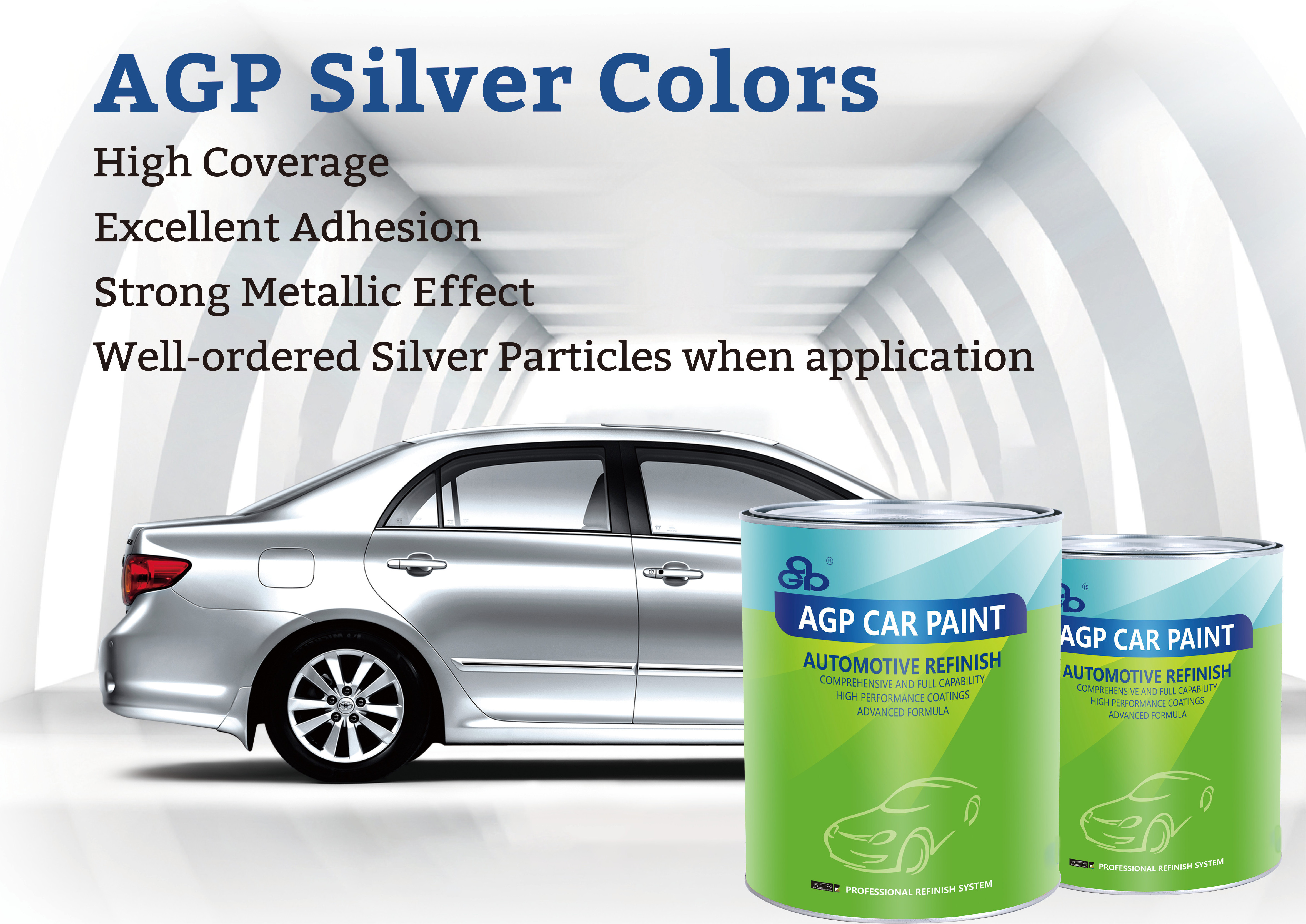 Metallic Effect AGP Brand Auto Paint Car Paint Mixing System Acrylic Car Paint