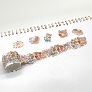 Manufacturer custom printing vintage adhesive overlap washi paper tape with set