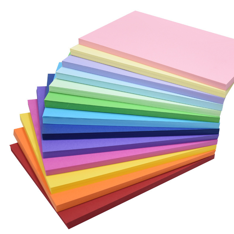 160g 200g 250gsm 300gsm A4 A3 Printable Colored Matte Paper DIY Craft Card Stock Paper Sheets Color Cardstock