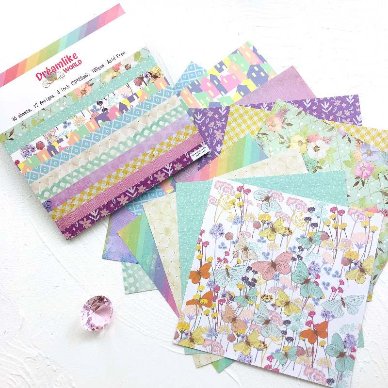 Wholesale Scrapbook Paper Pack Craft Patten Paper