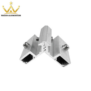 Window Frame 90 Degrees Corner Joint Die Cast Durable Aluminum Profile Connector For Door Edge