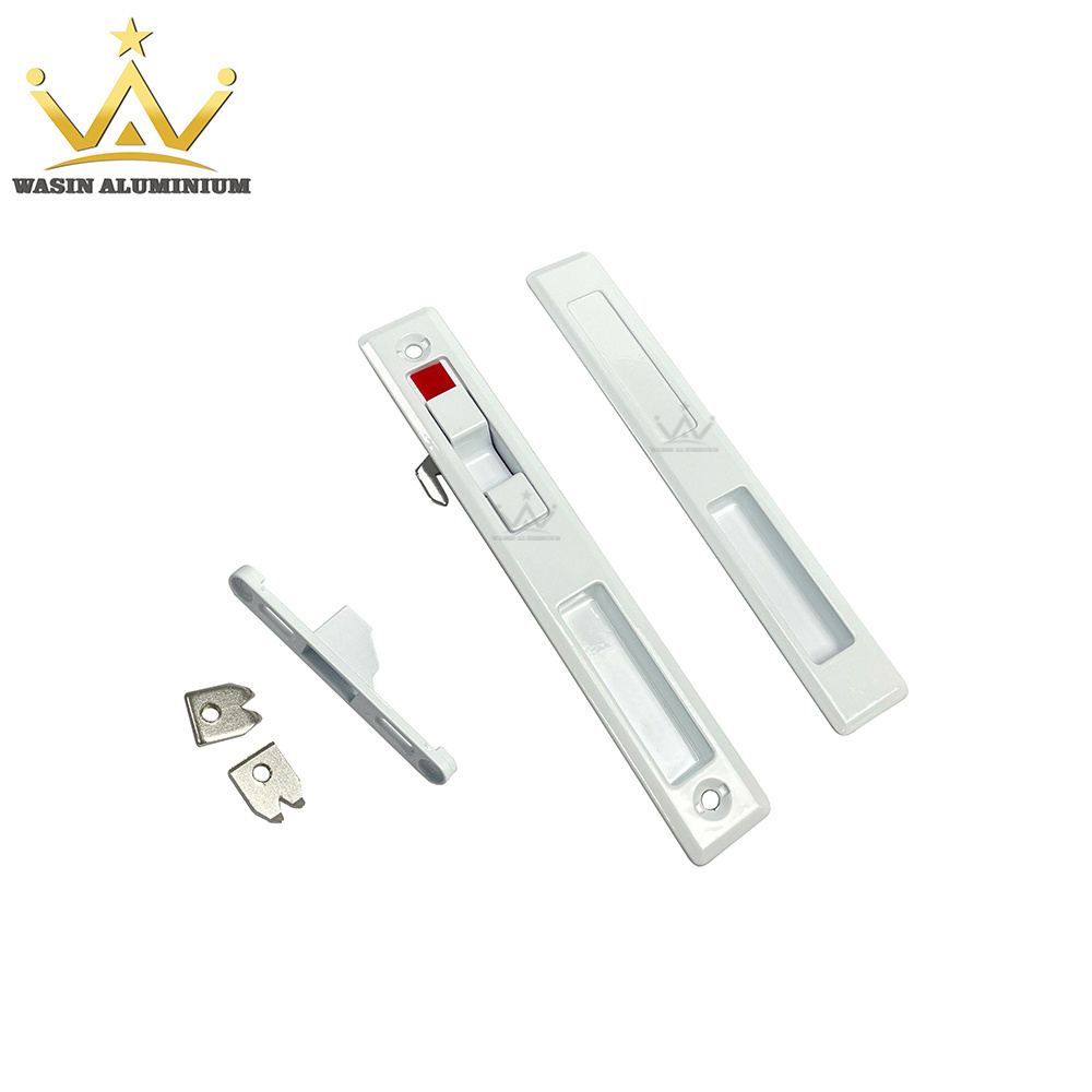 Superior Quality Home Doors Button Hook Locks Double Sided Aluminum Door Window Lock For Buildings