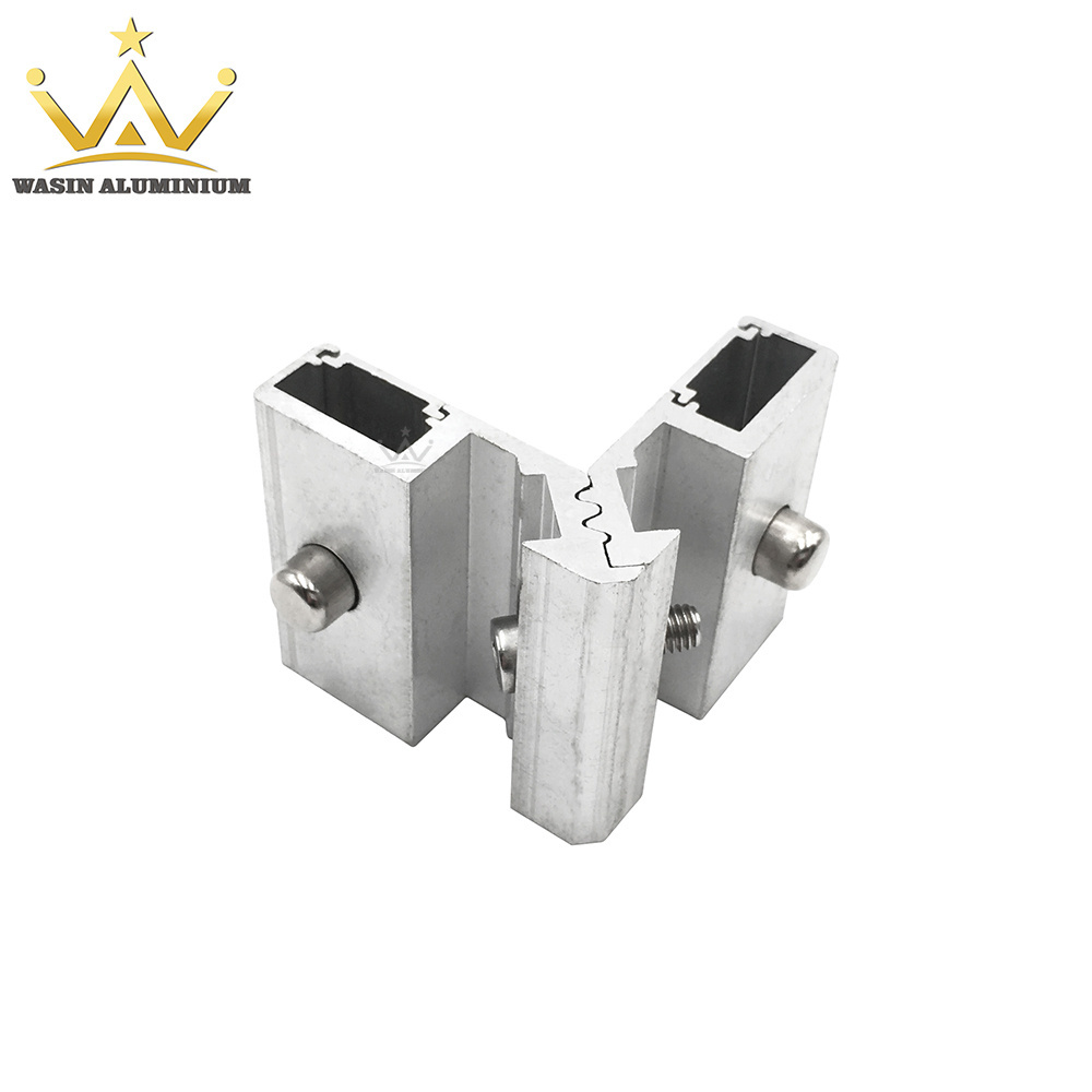 Window Frame 90 Degrees Corner Joint Die Cast Durable Aluminum Profile Connector For Door Edge