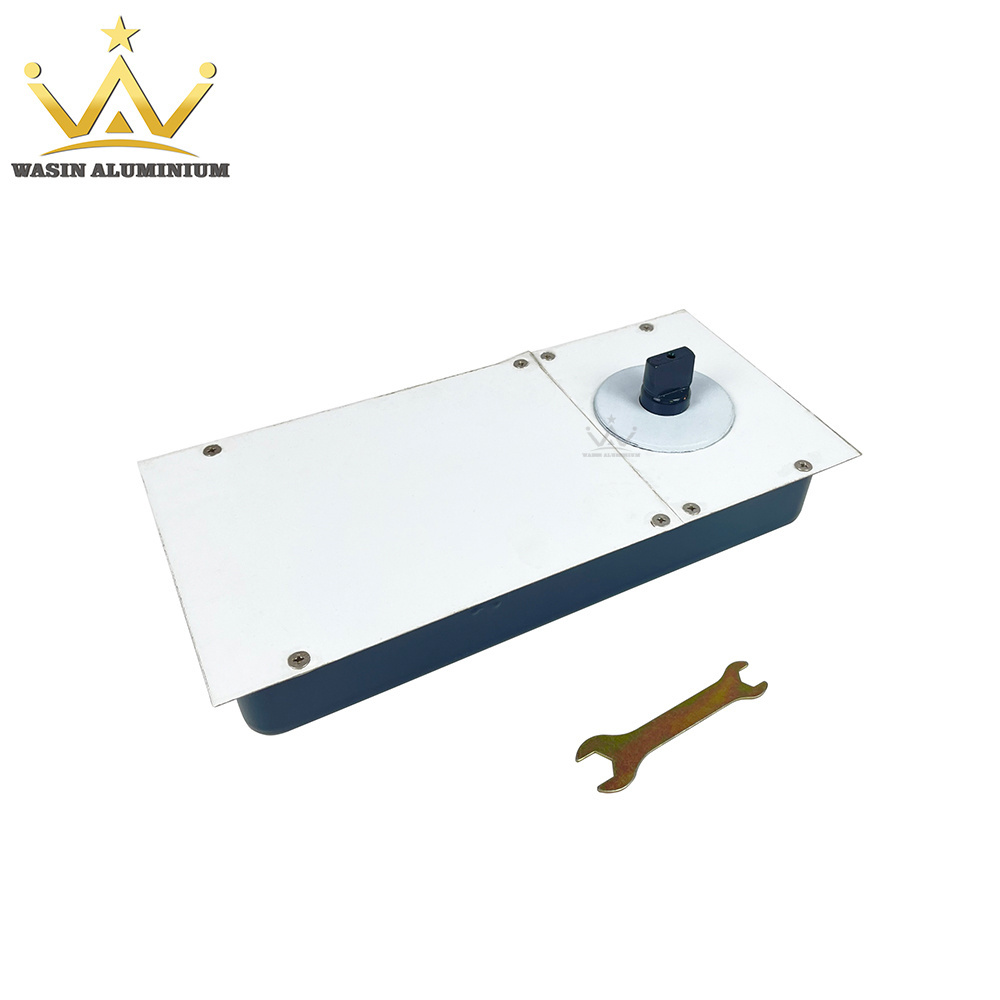 Conceal Heavy Duty Stainless Steel Cover Automatic Bathroom Glass Door Closer Adjustable Hydraulic Floor Spring