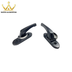 Matt Black Window Revolve Hook Lock Safety Aluminum Alloy Moon Crescent Locks For Sliding Glass Windows