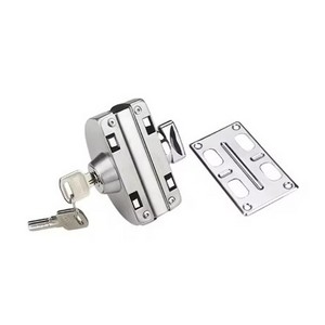 Glass door latch fittings Cylinder glass door locks Glass door security locks