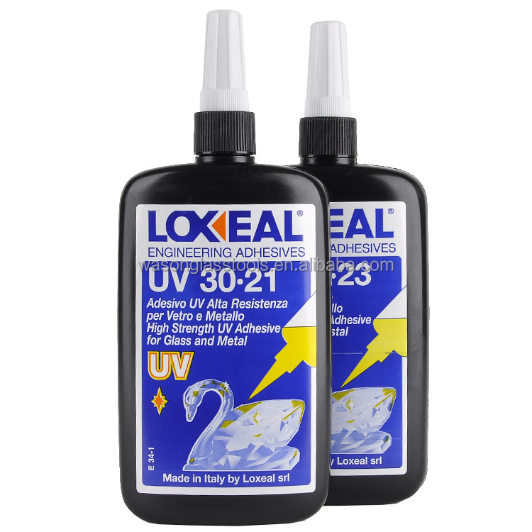 Loxeal UV adhesive glue for glass to metal