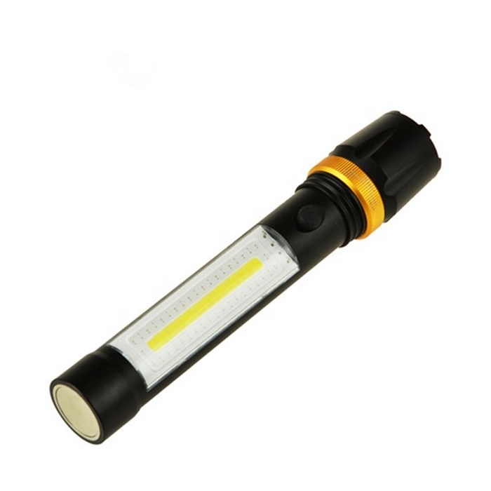 Wason Functional Aluminum Industrial Working Led Torch Flashlight With Magnetic Base And Red Warning Light