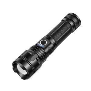 2022 Super Bright Wide Beam Zoom TYPE-C Rechargeable Led Flashlight Torch Power Bank Aluminum Sturdy Torch Light 1000 Lumens