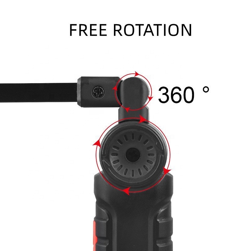 Factory Ready To Ship High Quality Wholesale USB Chargeable 360 Free Rotation Magnetic COB Working Light With Top Torch Light