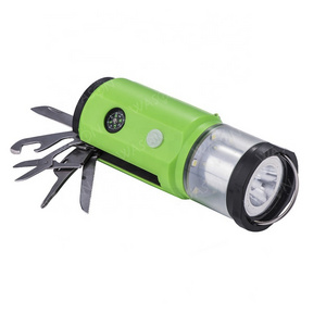 Wason Multifunction Tools Led Camping Light Outdoor Rechargeable Survival Led Lantern With Knife Compass And Screw Driver