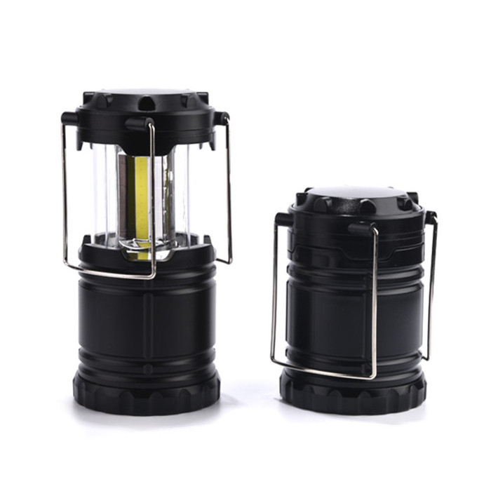 Factory 3*cob Magnetic Base Abs Plastic Strong Collapsible Portable Telescopic Light Outdoor Cob Camping Lantern