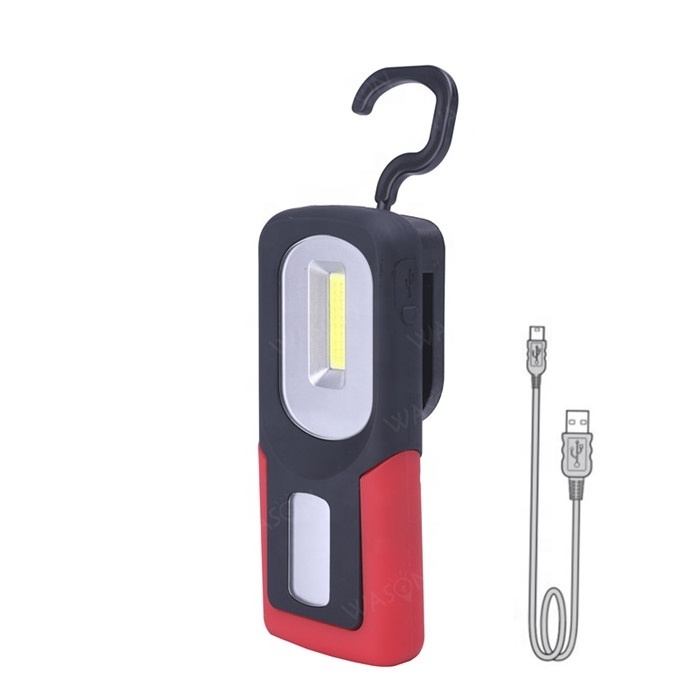 Hot Sale visible flare red COB USB rechargeable roadside safety emergency warning magnetic led work light for car auto vehicle