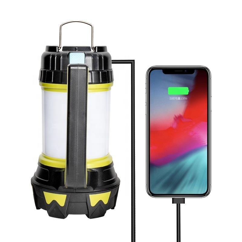 Wason LED Lantern Flashlight With Power Bank Rechargeable Tent Light Perfect For Camping Light Hiking Emergency Or Home Using