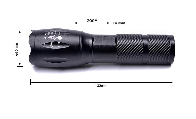 Hot Sale USB Rechargeable A100 Tactical Handy Zoomable EDC Led Flashlight G700 Grade Outdoor Power Bank Torch Light