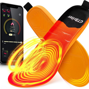 New Design 3500mAh Rechargeable Battery Powered Heated Insoles for Men Women Shoe with APP Control