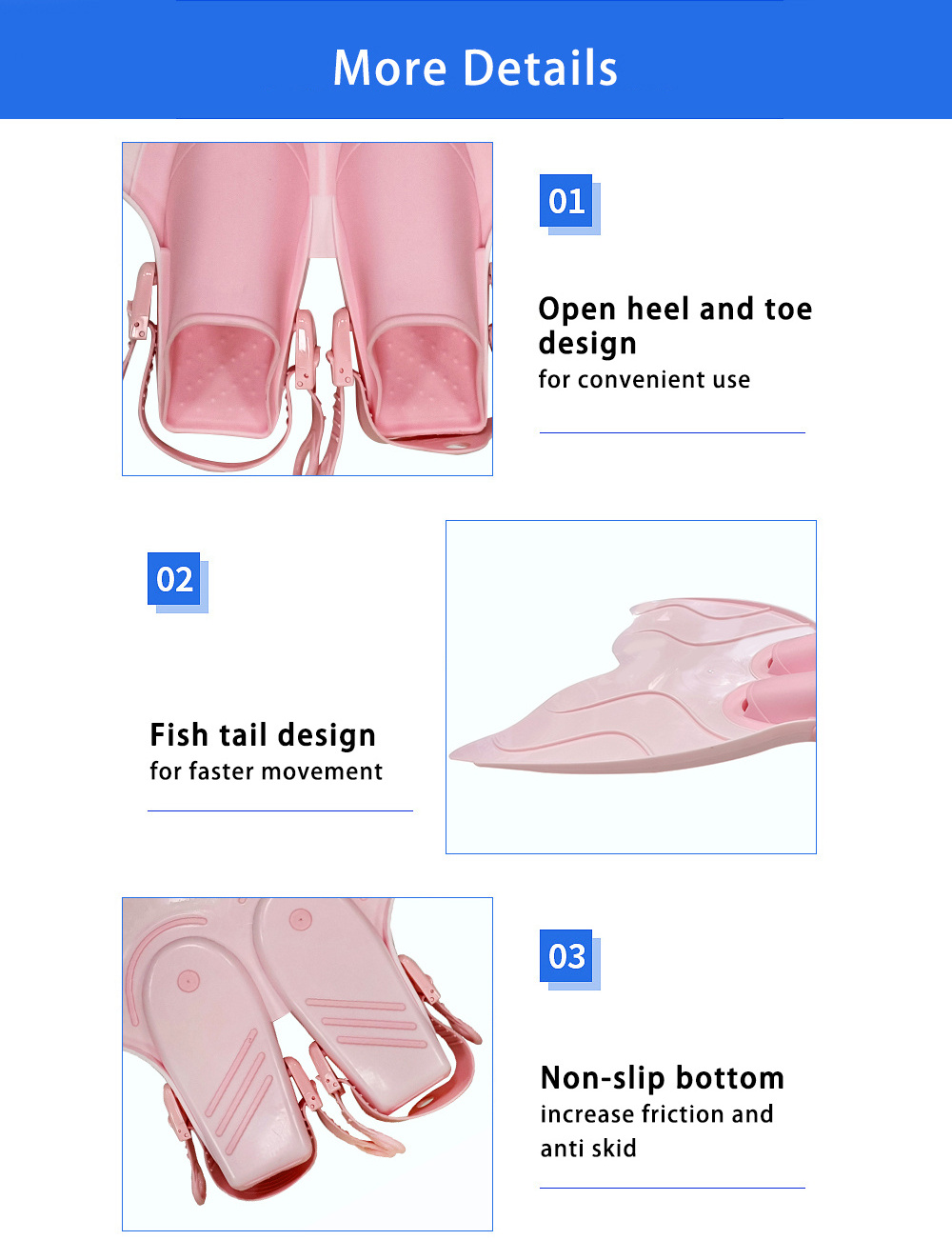 Monofin Freediving Mermaid Flipper Diving Swimming Fins Flipper Diving Swimming Fins Snorkeling Shoes Free Swim Training