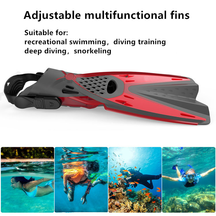 OEM Snorkeling Swimming Silicone Adults Diving Professional Freediving Swimming Fins