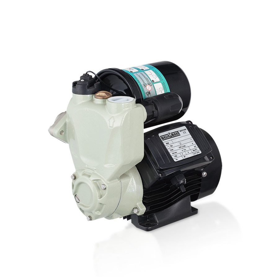 Self priming booster pump with electronic pressure switch