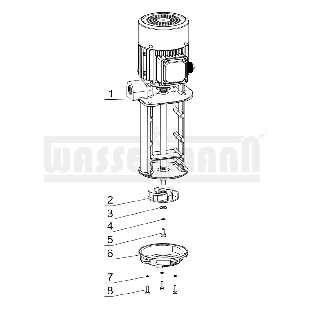 High pressure machine tool coolant cooling water pump for lathe CNC