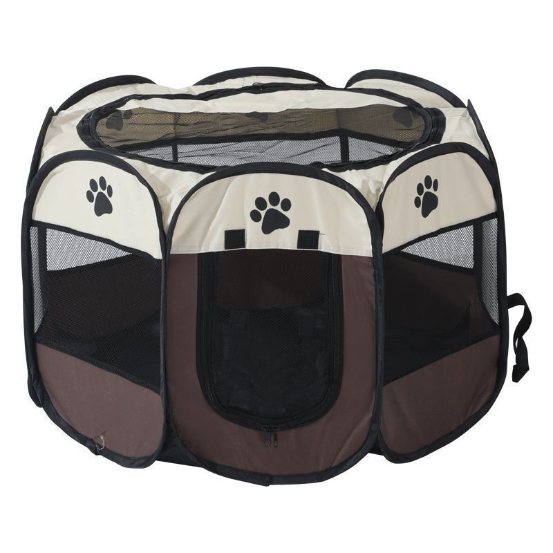 Manufacturer wholesale 2022 Mesh Shade Cover Removable collapsible pet cages carriers houses large kennel