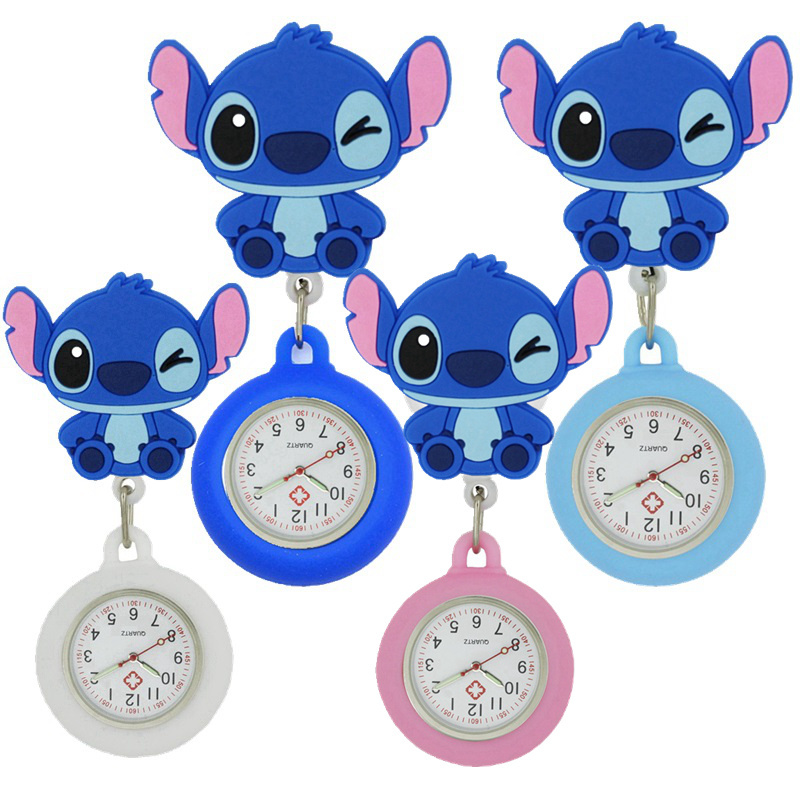 lovely nurse doctor silicone pocket watches fashion lady womens  Koala dogs cartoon hospital adjustable Stretchable animal watch