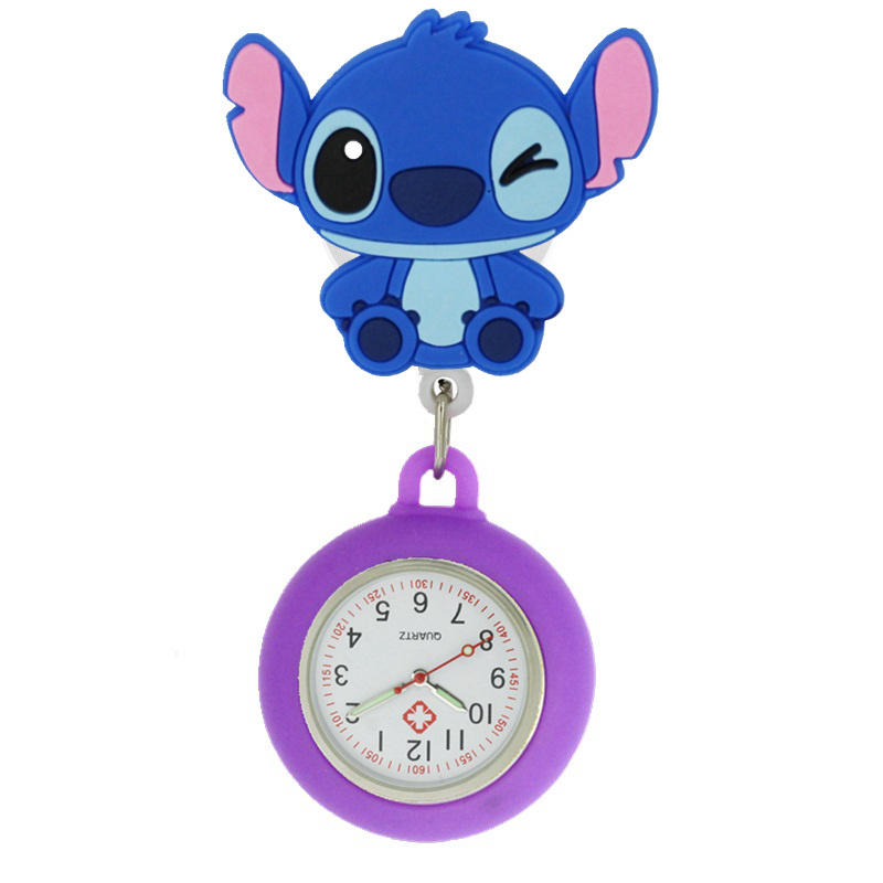 lovely nurse doctor silicone pocket watches fashion lady womens  Koala dogs cartoon hospital adjustable Stretchable animal watch