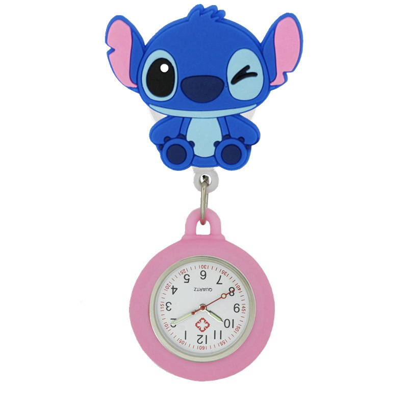 lovely nurse doctor silicone pocket watches fashion lady womens  Koala dogs cartoon hospital adjustable Stretchable animal watch