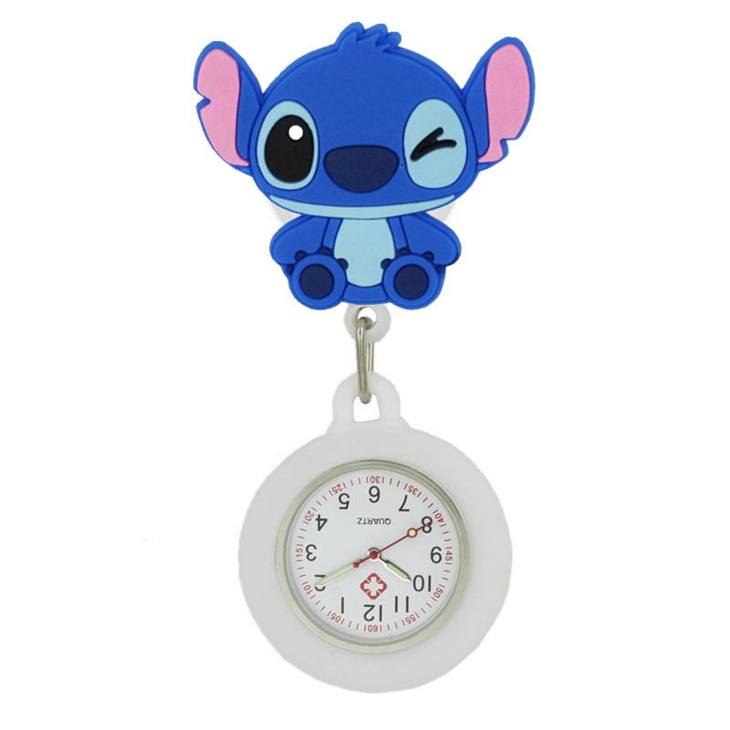 lovely nurse doctor silicone pocket watches fashion lady womens  Koala dogs cartoon hospital adjustable Stretchable animal watch