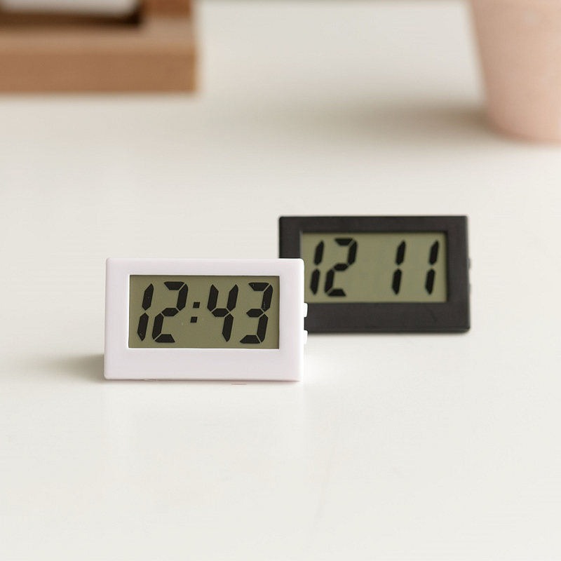 Mini LCD Digital Table Dashboard Desk Electronic Clock for Desktop Home Office