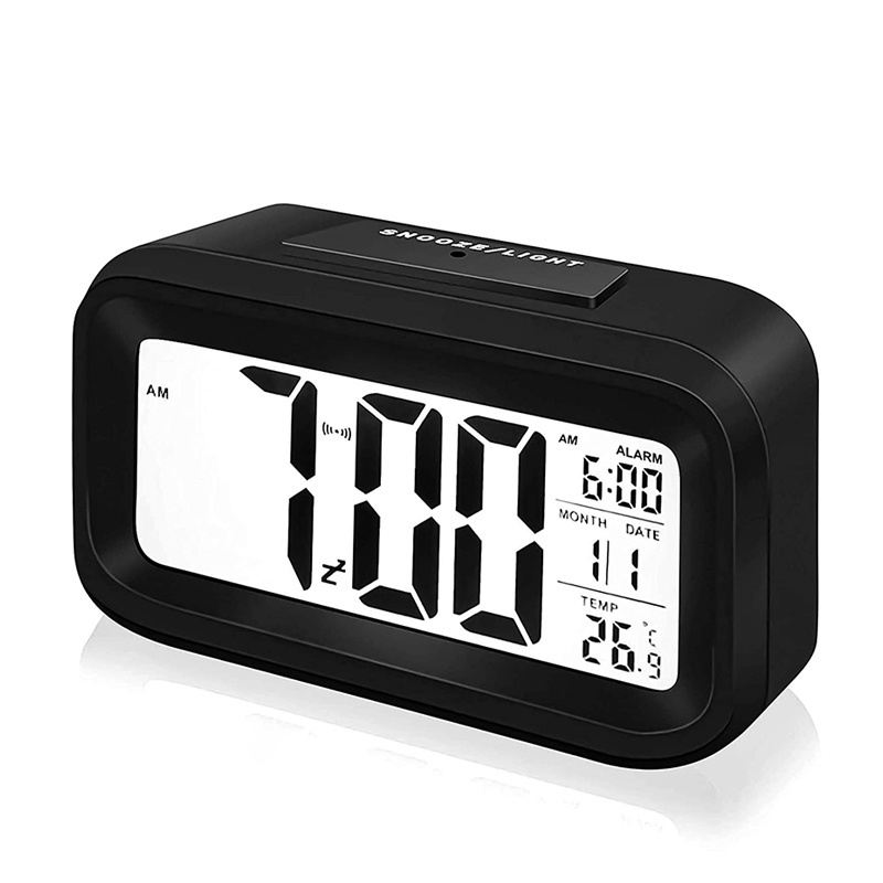 T514 Classical Zhangzhou Time Relojes White Lcd Date Timer Bedroom Alarm Sement Small Led Digital Clock