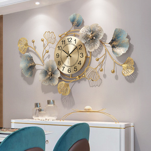 3D Wall arts home decoration high quality ,fashion living room decoration hanging clock,creative metal wall clocks luxury