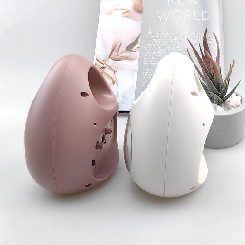 Creative Small Bedside Alarm Clock Egg Shape Cute Portable Children Student Table Desk Clock for Home Bedroom Decoration