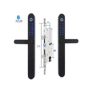 WATCHING Outdoor Double Sided Fingerprint Door Lock Gate Digital Lock WiFi Electric Door Lock