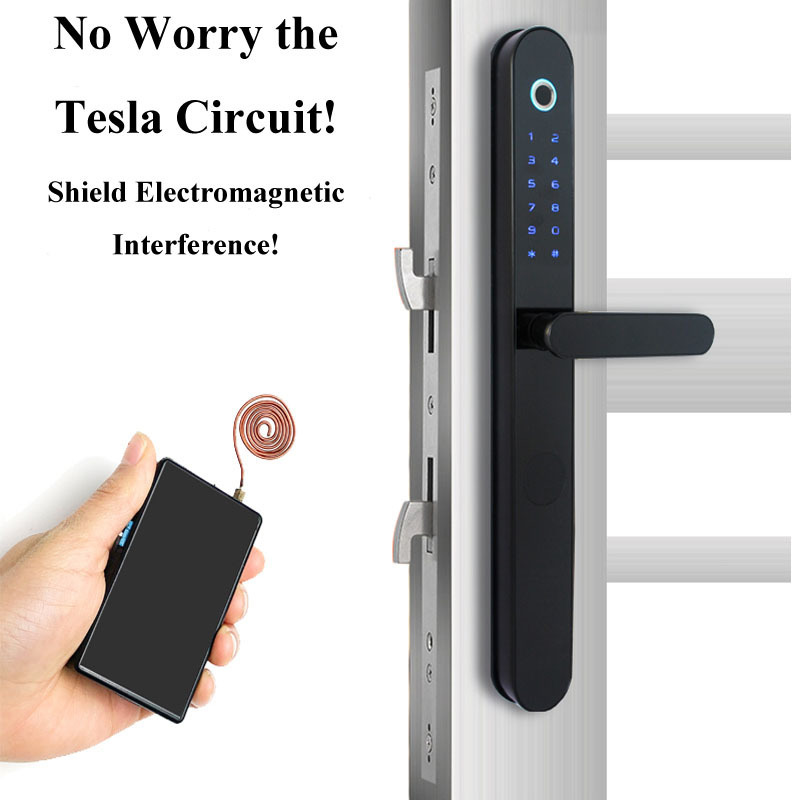 High Quality multi-functional smart door lock with TT APP fingerprint password code unlock Gate Locks