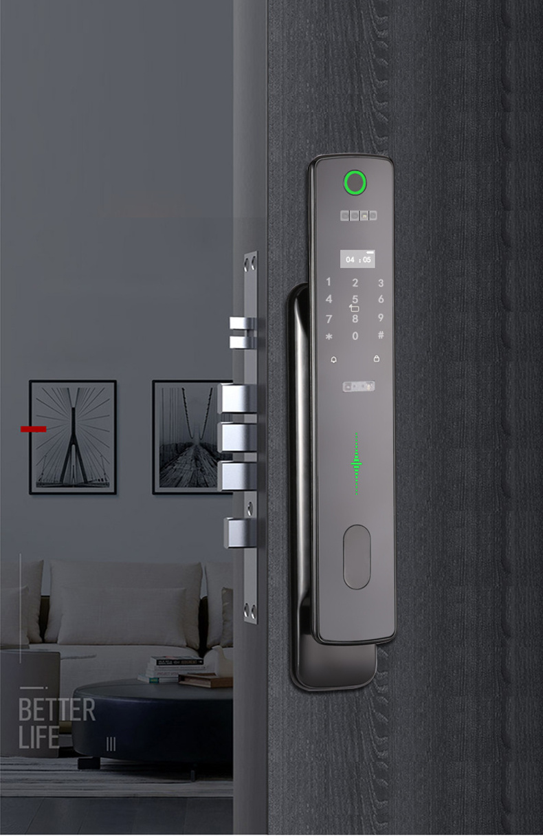 Eiysie automatic digital face id screen camera recognition intelligent app wifi smart face door lock Fingerprint gate Smart Lock