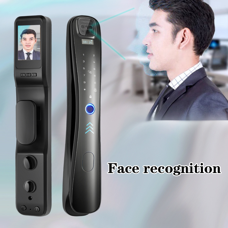 China factory EIYSIE smart home tuya face recognition full automatic smart lock with night light isreal 9065 mortise hot sale