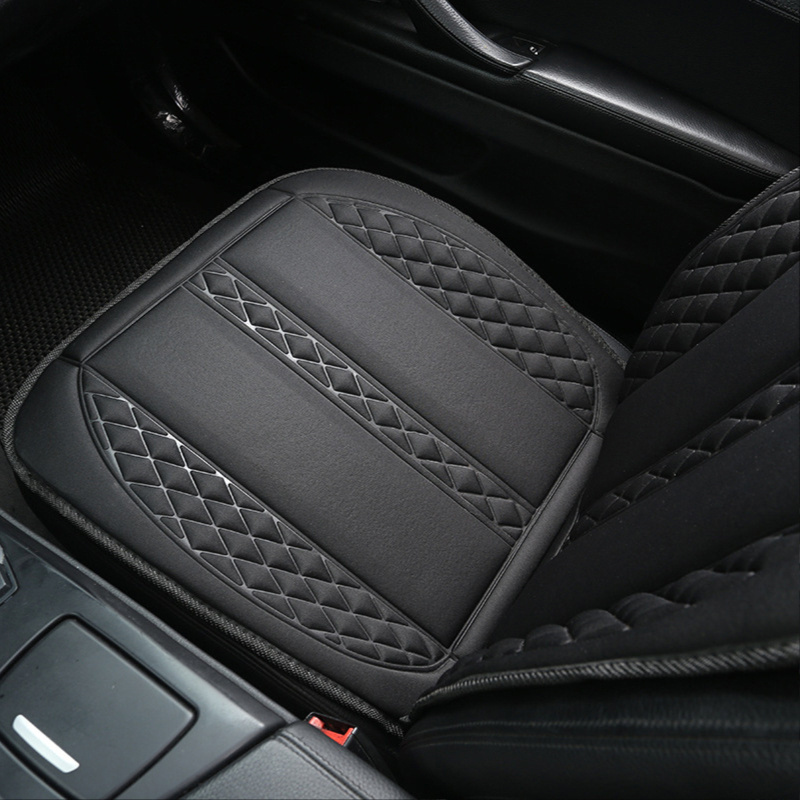 Automobile heating cushion knitted fiber heating monolithic seat cushion backrest non-slip simple universal car heating cushion