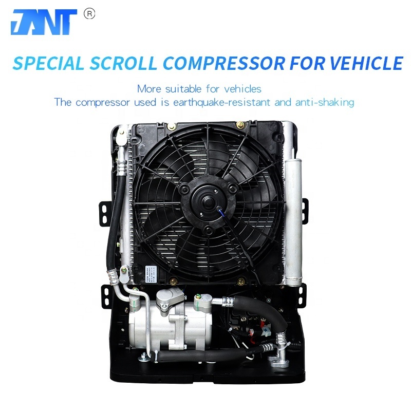 Factory Cheap Portable Truck Radiator 24V DC Electric Car Air Conditioner 12V excavator construction vehicle ac conditioner