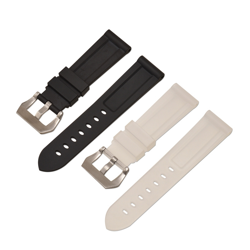 Sports Style Rubber Strap 18MM 20MM 22MM 24MM Strap For Pam Watch band Dustproof Waterproof Watchbands