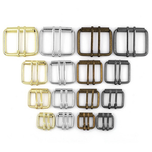 Adjustable Roller Pin Belt Buckles Snap Rectangle Metal Ring for Webbing Bag Strap Leather DIY Craft Repair Accessories