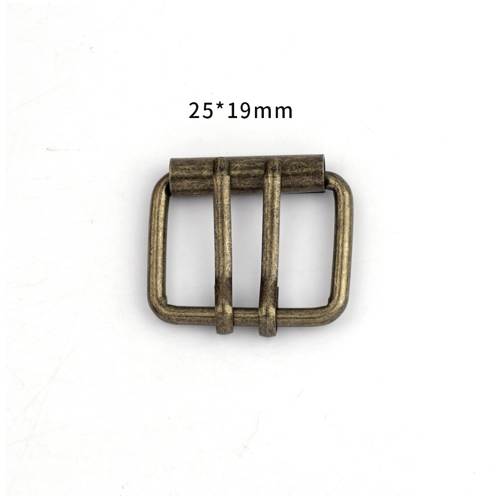 Adjustable Roller Pin Belt Buckles Snap Rectangle Metal Ring for Webbing Bag Strap Leather DIY Craft Repair Accessories