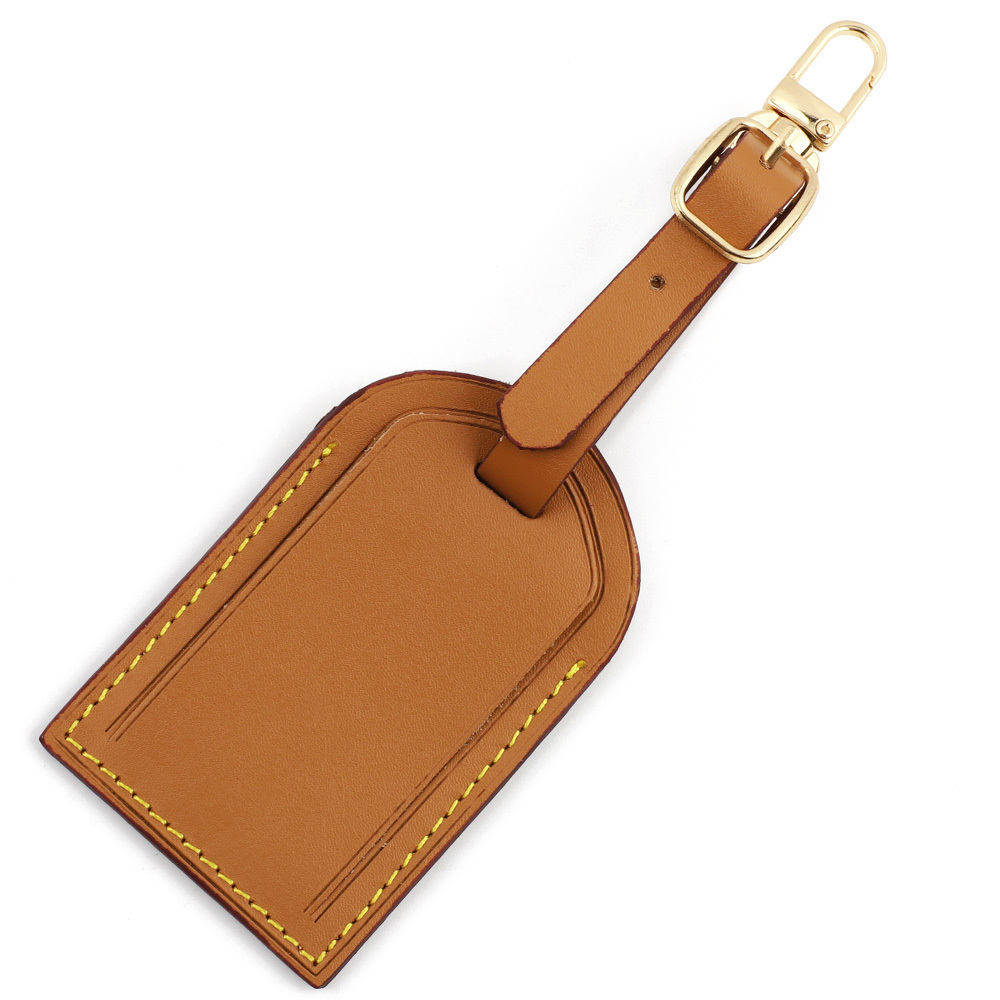 Personalised Vintage Genuine Leather Luggage Tag Suitcase Label Baggage Boarding Tag ID Address Holder Travel Tag