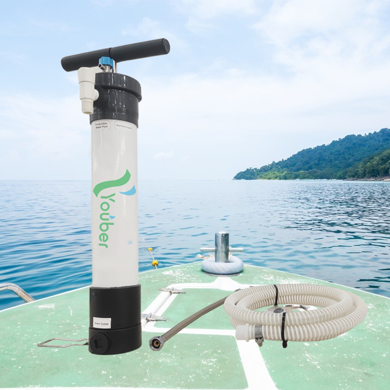 Hand pump UF water filter outdoor drinking water filter system UF system emergency water filtration large flux purification