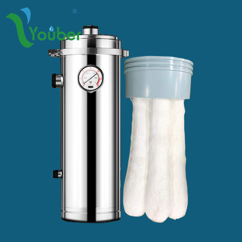 5000 L/H Hollow fiber UF water purifier PVDF membrane with Stainless steel filter housing Water Filter Cartridge For Household