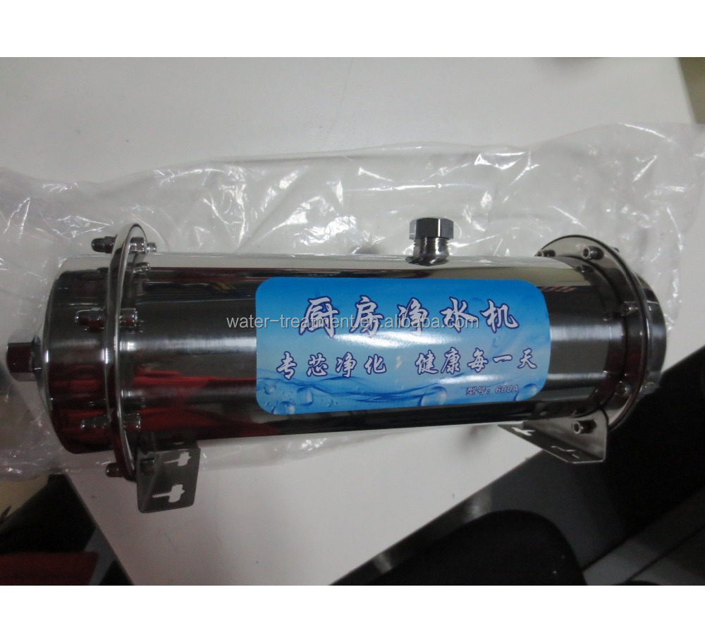 Stainless steel whole house water filter with UF membrane filter