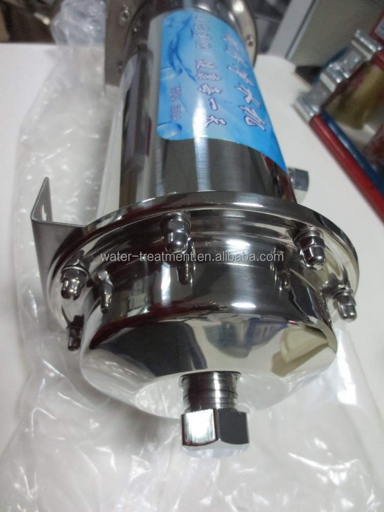 Stainless steel whole house water filter with UF membrane filter